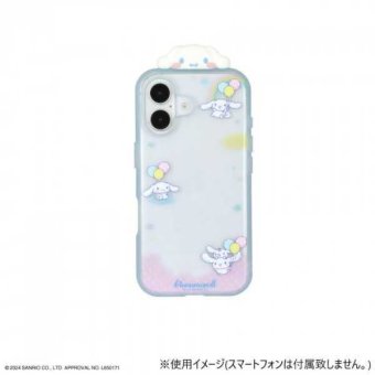 iPhone16 ケース サンリオ シナモロール 耐衝撃 イーフィット クリア ハイブリッド カバー スマホケース かわいい キャラクター グッズ 衝撃吸収 ストラップホール付き サンリオ正規ライセンス品