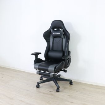 ゲーミングチェア 高さ調節 フットレスト付き グレー・ホワイト・オレンジ W70xD65xH123-133cm座面高44-54cm デスクチェア オフィスチェア パソコンチェア フットレスト グレイ ホワイト オレンジ おしゃれ 新生活