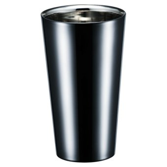 【ギフト対応無料】ブリリアント・ブラック 2重ストレートカップ250ml (SCW-14BB) ※送料無料(北海道・沖縄は除く)