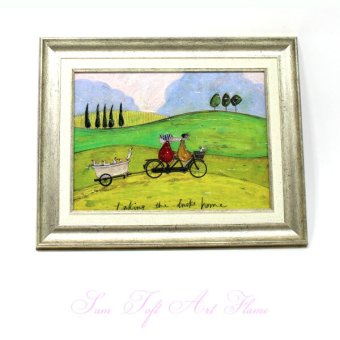 Sam Toft サムトフト アートフレーム アヒル送迎サービス st-05836 絵画 ギフト アート おしゃれ 北欧 インテリア お部屋