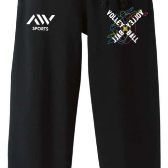 バレーボール スウェットパンツ メンズ レディース キッズ 裏パイル スエット ルームウェア スポーツ ジャージ 綿100 長スボン 名入れ おしゃれ 文字入れ無料 「ネオンスタイルのクロスVOLLEYBALL」 アートワークスコウベ 【送料無料】