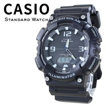 箱なし カシオ 腕時計 タフソーラー メンズ レディース CASIO ブラック ホワイト アナデジ ソーラー充電 100m防水 ワールドタイム ストップウォッチ タイマー アラーム スポーツ アウトドア 海外モデル 逆輸入 プレゼント ギフト 成人 卒業 入学