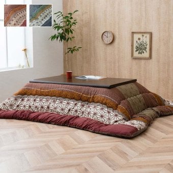 こたつ布団 長方形 掛け単品 約205×245cm 和柄の日本製こたつ布団 ポリエステル 綿 フランネル こたつ掛布団 こたつふとん コタツ掛け布団 コタツ掛布団 こたつ用品 冬用 冬物 寝具 寝室用品 インテリア やわらか 手洗い 肌触り ネイビー