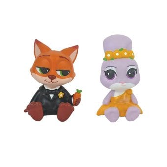 エネスコ enesco ディズニーショーケース Disney Showcase ジュディ＆ ニック パートナーズ セット フィギュア 置物 人形 6019419 ズートピア2 インテリア