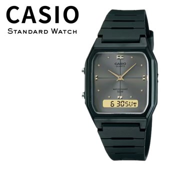 箱なし カシオ 腕時計 メンズ レディース CASIO グレー ブラック アナデジ デジタル 小さめ 軽量 薄型 デュアルタイム 海外モデル 逆輸入 レトロ シンプル 仕事 通勤 誕生日 プレゼント ギフト 成人 卒業 入学