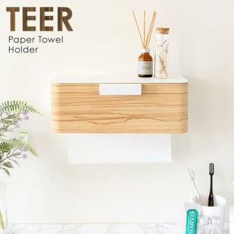 \クーポン配布中/ ペーパータオルホルダー キッチンペーパー ティッシュ ペーパータオル 収納 便利 インテリア 人気 プレゼント キッチンペーパー 収納 キッチン 洗面所 サニタリー 衛生的 ティッシュ ケース ペーパーホルダー 省スペース 木目柄