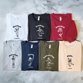 【名入れ】部活ドライ長袖Tシャツ　選べる絵柄 UVカット・吸汗速乾・スポーツ生地　スポーツ チーム クラブ 名入れ 誕生日 父の日 母の日 出産祝い 結婚祝い 敬老の日  還暦 バレンタインデー 名前入り 家族 夫婦 親子 カップル ファミリーデザイン お揃い ペアtシャツ ペアルック tシャツ キッズ 親子コーデ リンクコーデ マタニティフォト 結婚記念 プレゼント ギフト ペアギフト