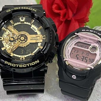 ペアウオッチ gショック恋人たちのGショック ペアウオッチ G-SHOCK   ペア腕時計 カシオ 2本セット gショック アナデジ GA-110GB-1AJF BG-169U-1CJF 人気  婚約　夫婦 高級　クリスマス プレゼント おすすめ 誕生日 御祝い還暦 銀婚式 結婚記念日 婚約