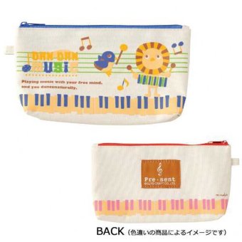 ペンケース ペンポーチ 筆箱 筆入れ ダンダン ブルー 青 アニマル 動物 おしゃれ かわいい ポップ 化粧ポーチ 小物入れ マルチケース 文房具 文具 ステーショナリー ギフト プレゼント 入学祝 SCB-0966 セトクラフト