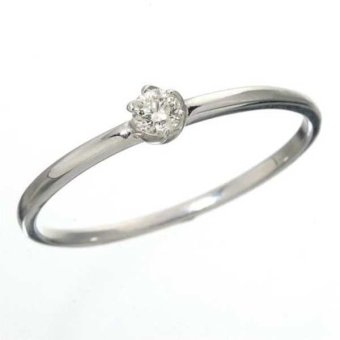K18 ダイヤリング 指輪 13号 ホワイトゴールド 一粒ダイヤモンド リング 18金 ジュエリー レディース アクセサリー 華奢 シンプル おしゃれ ギフト プレゼント