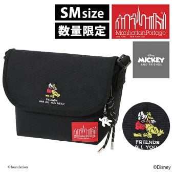 マンハッタンポーテージ ミッキーアンドフレンズ ナイロンメッセンジャーバッグJR SM MP1605JRBPDMGNTMIC26 メンズ レディース  送料無料 誕生日プレゼント ギフト ラッピング無料 【正規代理店】