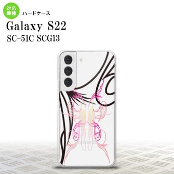 SC-51C SCG13 Galaxy S22 スマホケース 背面ケース ハードケース ピンスト 線 ピンク メンズ レディース nk-s22-1233