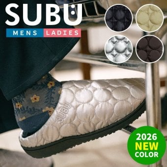 スブ サークル サンダル レディース メンズ SUBU CIRCLE スリッポン 黒 冬用サンダル ルームシューズ ダウンサンダル 外履き 2026 秋冬 キルティング 履きやすい 痛くない 撥水 防寒 正規販売店
