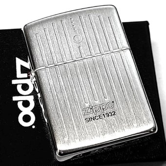 ZIPPO アーマー Lineage 1932 Vertical ジッポ ライター おしゃれ エングレービング サテンシルバー 縦ライン 彫刻 ロゴ かっこいい ギフト メンズ 渋い プレゼント