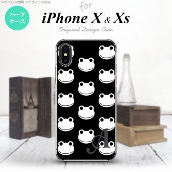 【iPhoneX】【スマホケース/スマホカバー】【アイフォンX】iPhoneX スマホケース ケース アイフォンX イニシャル カエル・かえる （H） nk-ipx-168ini【メール便送料無料】