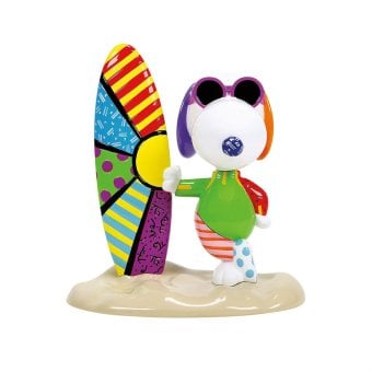 ロメロ ブリット Romero Britto ピーナッツ ブリット Peanuts Britto ジョー・クール サーフ 置物 フィギュア 人形 6019027 スヌーピー インテリア