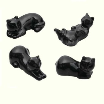 箸置き セット 猫 4個入り 陶器 おしゃれ かわいい ネコ グッズ キッチン雑貨 食卓 小物 カトラリーレスト インテリア 癒し ギフト プレゼント セトクラフト