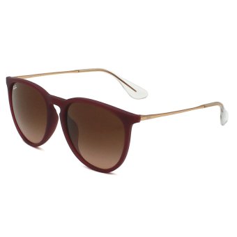 レイバン Ray-Ban サングラス エリカ ローブリッジフィット UVカット アイウェア ボストン ウェリントン 0RB4171F 6815A5 57 メンズ レディース ユニセックス ラバーバイオレット+ピンクグラデーションブラウン 海外正規品