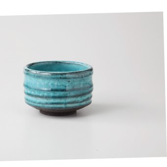 土物ブルー抹茶碗 陶器 美濃焼 やきものの里から、暮らしを贈ります。　ギフト 食器 セット テーブルウェア