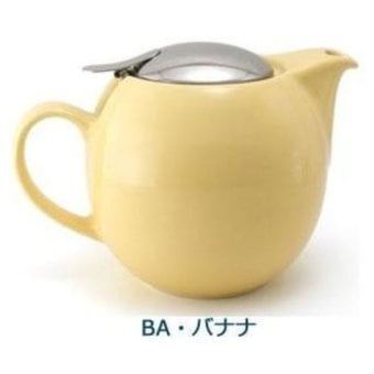 ZEROJAPAN ゼロジャパン ユニバーサルティーポット 5人用 BBN-04 バナナ 680cc 日本製 陶器製 ステンレス蓋 茶こし付き 食洗機対応 電子レンジ可 おしゃれ 紅茶 お茶 カフェ 来客用 ギフト プレゼント 誕生日 母の日