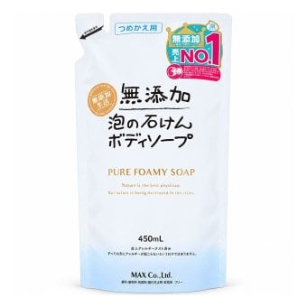 無添加 泡の石けんボディソープ 詰替用 450ml 大容量 泡タイプ 泡で出る ボディウォッシュ ボディーソープ 