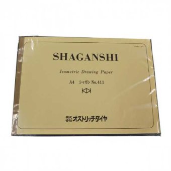 オストリッチダイヤ 1ミリ方眼紙 A4 50枚綴り シ-411 上質紙 製図用紙 設計図 スケッチ デザイン 製図用品 文房具 日本産