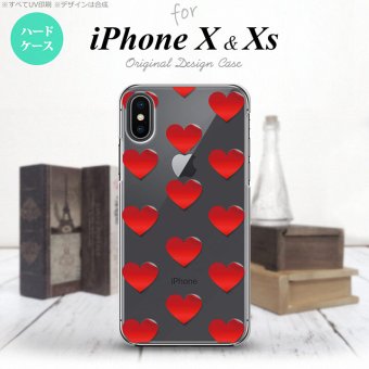 【iPhoneX】【スマホケース/スマホカバー】【アイフォンX】iPhoneX スマホケース カバー アイフォンX ハート 赤 nk-ipx-017【メール便送料無料】