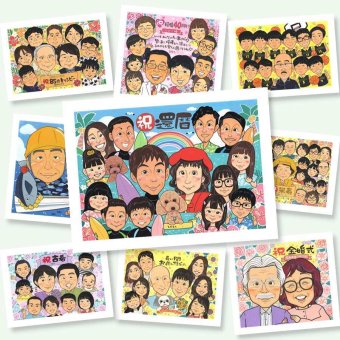 似顔絵 還暦祝い プレゼント ギフト 贈り物 手描き 名入れ 還暦 記念日 誕生日 お祝い 60歳 大人数 お母さん 両親 家族 お父さん 名入れ 修正無料 下書き確認 そっくり 親孝行 似てる 宝物 思い出 長寿 60歳 還暦 オーダーメイド 喜寿祝い キレイ 古希祝い 傘寿祝い 贈答品 お祝いの品 二次会 応援 卒寿祝い ブライダルギフト 初任給 サプライズ