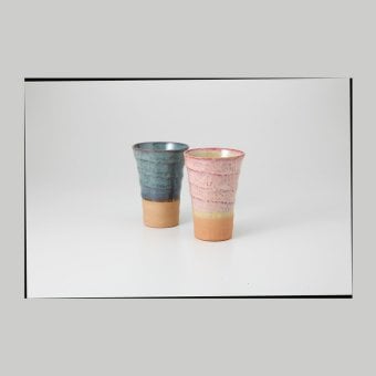 窯変ペアーフリーカップ 磁器 美濃焼 やきものの里から、暮らしを贈ります。　ギフト 食器 セット テーブルウェア