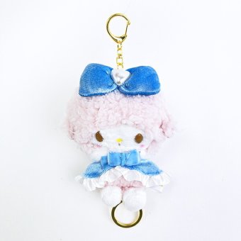 サンリオ マイスウィートピアノ リール付きマスコット ブルー ぬいぐるみ Sanrio