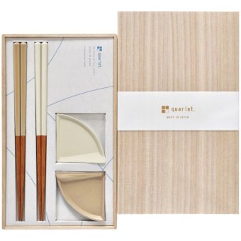 【ギフト対応無料】quartet.2PGift BOX Beige/White ※送料無料(北海道・沖縄は除く)