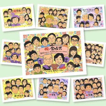 ギフト 似顔絵 金婚式 手描き 名入れ プレゼント 贈り物 金婚式 結婚記念日 記念日 お祝い 結婚50周年 大人数 お母さん 祖父母 夫婦 両親 お父さん 家族 下書き確認 名入れ 修正無料 喜ばれる 実績多数 似てる そっくり 感謝 思い出 50周年 長寿 初任給 感激 贈答品 ホワイトデー 古希祝い 色紙 米寿祝い サプライズ カラフル クリスマス 節目