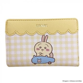 【1月20日入荷分予約受付中】 ちいかわ ファスナー財布 うさぎ イエロー 黄色 財布 ミニ財布 ウォレット キャラクター グッズ 子供用 大人用 レディース キッズ 小銭入れ カードケース 収納 小物入れ プレゼント ギフト