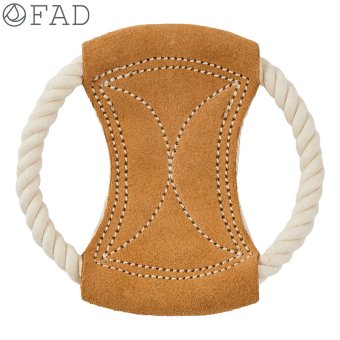 DADWAYPET ダッドウェイペット FAD ファッド レザー＆コットン・トイ ロープディスク 犬用おもちゃ