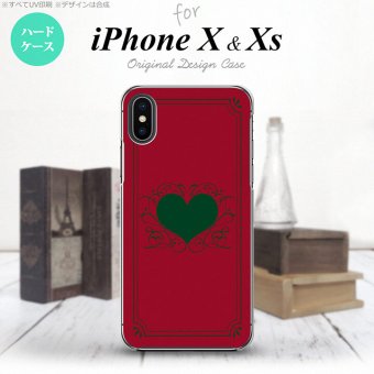 【iPhoneX】【スマホケース/スマホカバー】【アイフォンX】iPhoneX スマホケース カバー アイフォンX 飾りハート（B) 赤 nk-ipx-615【メール便送料無料】