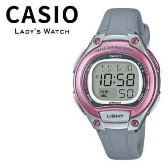 箱なし カシオ 腕時計 レディース キッズ 子供 グレー ピンク シルバー デジタル 海外モデル 逆輸入 10年電池 50m防水 LEDライト 小さめ 軽量 女の子 学生 入学祝い 誕生日 プレゼント ギフト CASIO 成人 卒業 入学
