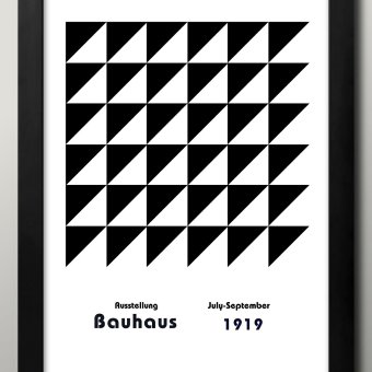 日本製 バウハウス BAUHAUS ミッドセンチュリー A3 サイズ ポスター アート おしゃれ 絵画 インテリア 北欧 イラスト マット紙 艶消し アートパネル 額 フレーム デザイン 壁掛け ギフト 新築祝い ディスプレイ  速達 送料無料
