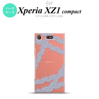 【SO02K】【スマホケース/スマホカバー】【エクスペリア XZ1】SO02K スマホケース Xperia XZ1 Compact SO-02K カバー エクスペリア XZ1 レースB 水色 nk-so02k-1101【メール便送料無料】