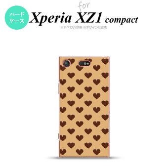 【SO02K】【スマホケース/スマホカバー】【エクスペリア XZ1】SO02K スマホケース Xperia XZ1 Compact SO-02K カバー エクスペリア XZ1 ハート（B） 茶 nk-so02k-171【メール便送料無料】
