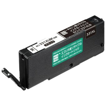 エコリカ ECI-C331XLB BCI-331XLBK 互換リサイクルインクカートリッジ ブラック ECIC331XLB