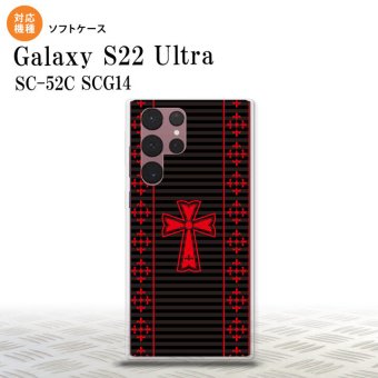SC-52C SCG14 Galaxy S22 Ultra スマホケース 背面ケースソフトケース ゴシック 黒 赤 メンズ レディース nk-s22ul-tp1010