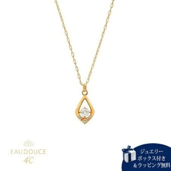 【無料ラッピング】  ヨンドシー 4℃ EAU DOUCE4℃【6月誕生石】K18 イエローゴールド ネックレス ダイヤモンド ムーンストーン レディース ブランド 正規品 新品 ギフト プレゼント 人気 おすすめ 誕生日 記念日 クリスマス 送料無料