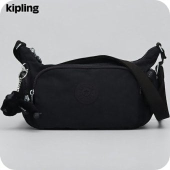 キプリング ショルダーバッグ レディース ブランド Kipling ガベット S ロゴ ワンポイント 無地 KI8115-P39 Black Noir 黒