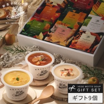 レンジで1分 簡単贅沢 スープ ギフト 9個セット 国産野菜 常温保存  プレゼント