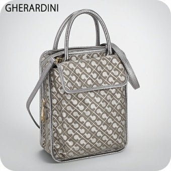 ゲラルディーニ ショルダーバッグ レディース ブランド GHERARDINI Italy GHB0102 ARGSU グレージュ/シルバー