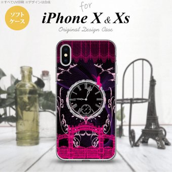 【iPhoneX】【スマホケース/スマホカバー】【アイフォンX】iPhoneX スマホケース カバー アイフォンX 妖精と時計 ゴシックピンク nk-ipx-tp1251【メール便送料無料】