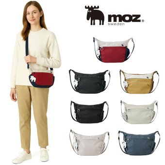 【moz】 zzrk01 ショルダーバッグ 斜め掛け 軽量 使いやすい かばん レディース プレゼント ギフト 母の日 敬老の日 ブラック