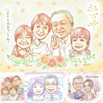 誕生日の記念に、写真を超えて、気持ちまで伝わる一枚に。 古希 プレゼント 似顔絵 ギフト 贈り物 名入れ 手描き 誕生日 敬老の日 お祝い 記念日 長寿 家族 ご両親 祖父母 下書き確認 名入れ 修正無料 宝物 サプライズ 似てる 喜ばれる 70歳 宝物 傘寿 古希祝い 感謝 初任給 ハロウィン 傘寿祝い 披露宴 喜寿祝い カラフル 百寿祝い ホワイトデー 闘病中の方への励まし オリジナル 贈答品