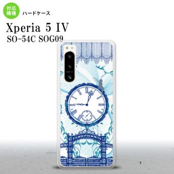 Xperia 5 IV Xperia5 IV スマホケース 背面ケース ハードケース 時計 妖精 青 2022年 10月発売 nk-xp54-1257