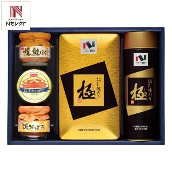 ニコニコのり 海苔 カニ缶 瓶詰め詰合せ 5点入 味付のり セット 焼きのり 缶詰 のり 詰め合わせ【北海道・沖縄県・離島 配送不可】
